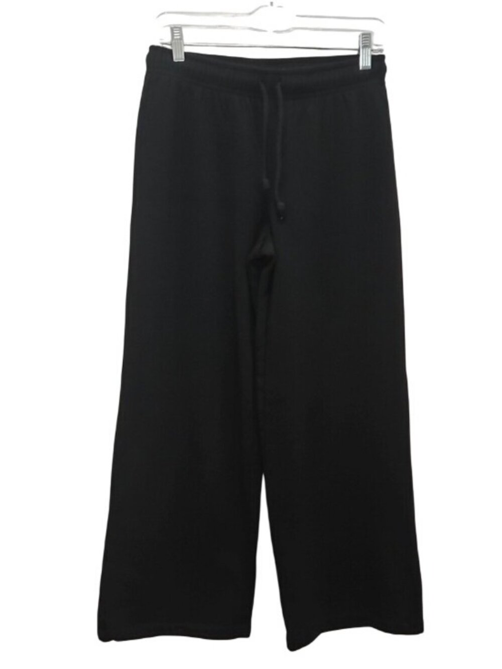 Z Supply Black Wide Leg Drawstring Sweatpants